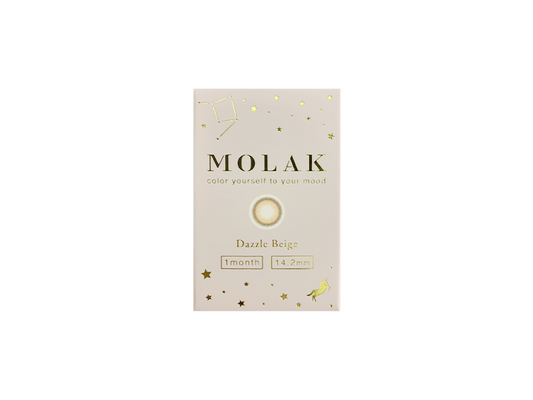 MOLAK 1 Month Dazzle Beige 2 Pack
