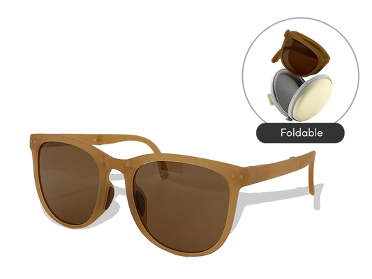 Foldable Adult Sunglasses (Light Brown)