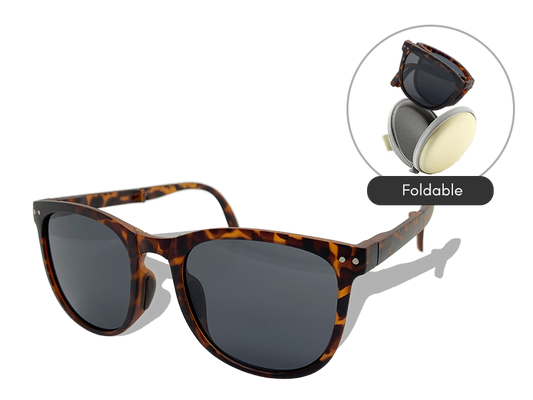 Foldable Adult Sunglasses (Leopard)