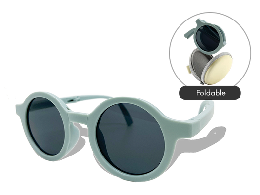 Foldable Kids Sunglasses (Blue)