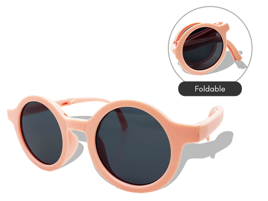 Foldable Kids Sunglasses (Pink)