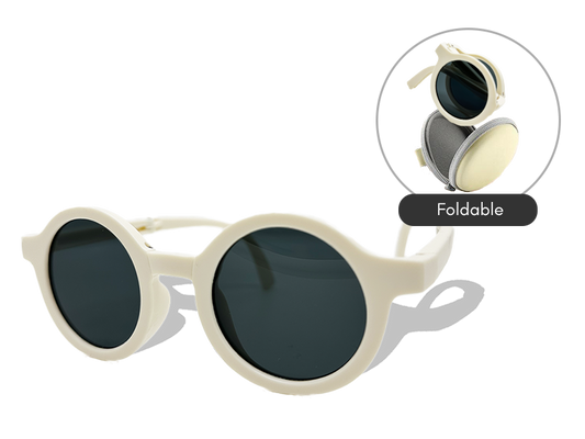 Foldable Kids Sunglasses (White)