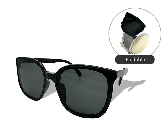 Foldable Youth Sunglasses (Black)