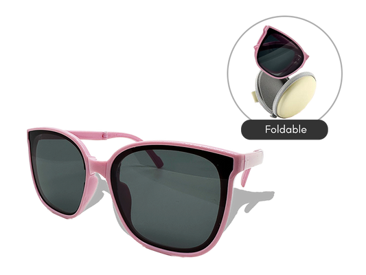 Foldable Youth Sunglasses (Pink)